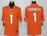 Nike Miami Dolphins 1 Tagovailoa Orange Vapor Untouchable Limited Jersey,baseball caps,new era cap wholesale,wholesale hats
